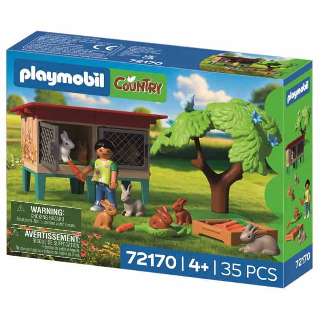 Playmobil - Jucarie de rol Tarcul iepurilor - ARTPM72170
