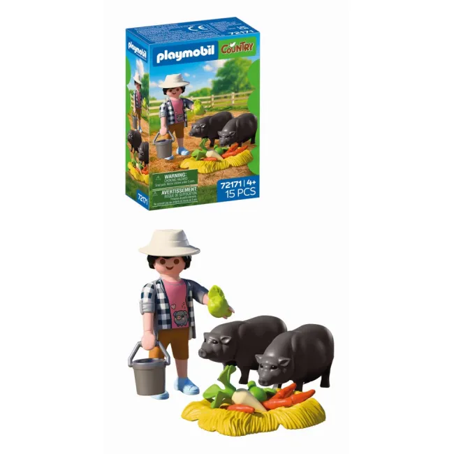 Playmobil - Jucarie de rol Fermier cu porci vietnamezi - ARTPM72171