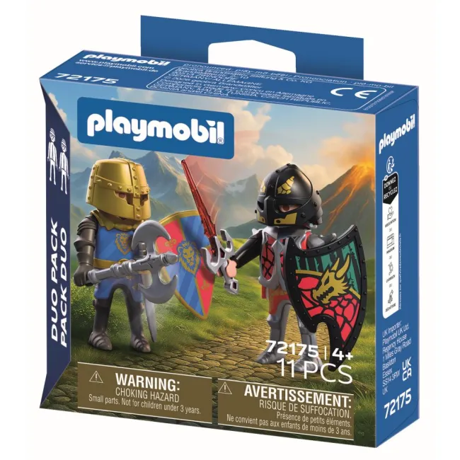 Playmobil - Set 2 figurine cavaleri rivali - ARTPM72175