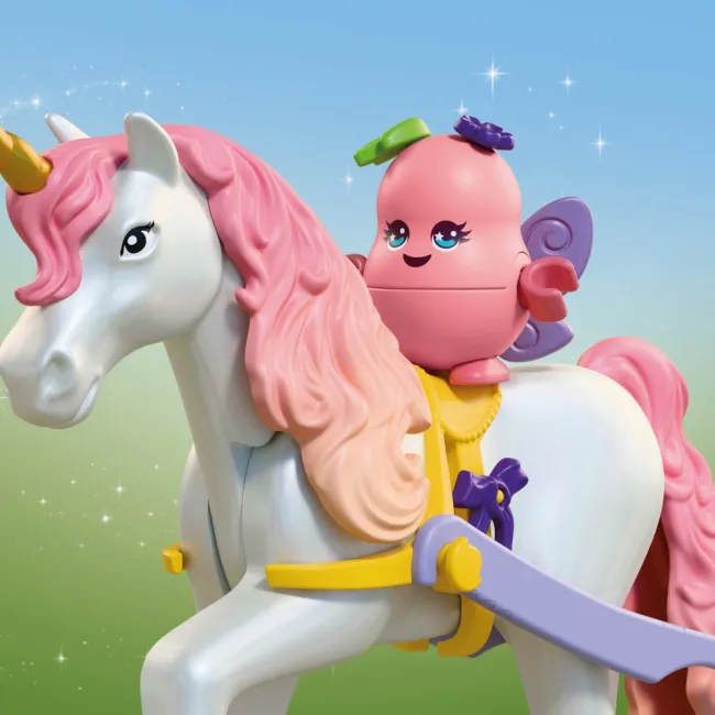 Playmobil - Jucarie de rol Unicorn cu trasura zanei - ARTPM72216
