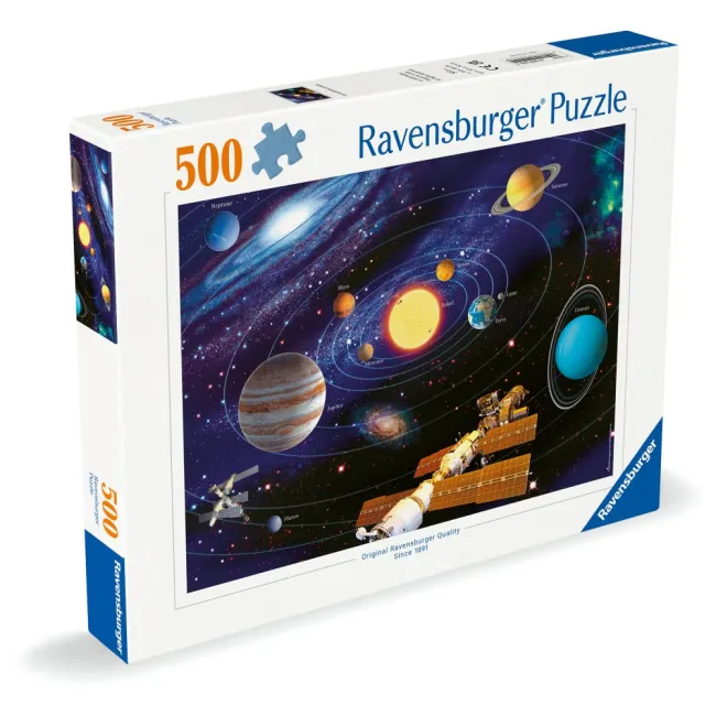 Ravensburger - Puzzle sistemul solar 500 piese design nou - ARTRVSPA00202