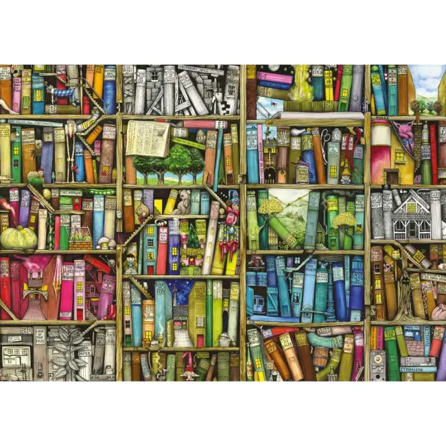 Ravensburger - Puzzle Colin Thompson libraria bizara 1000 piese design nou - ARTRVSPA00299