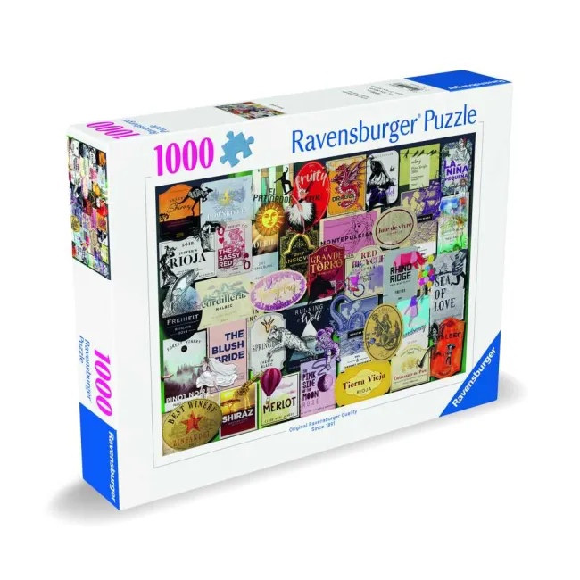 Ravensburger - Puzzle colectia etichete de vin 1000 piese design nou - ARTRVSPA00547