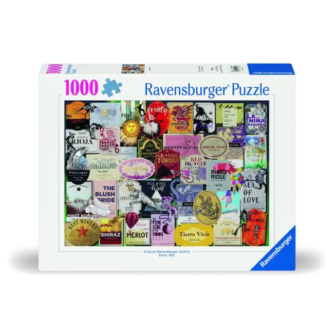 Ravensburger - Puzzle colectia etichete de vin 1000 piese design nou - ARTRVSPA00547