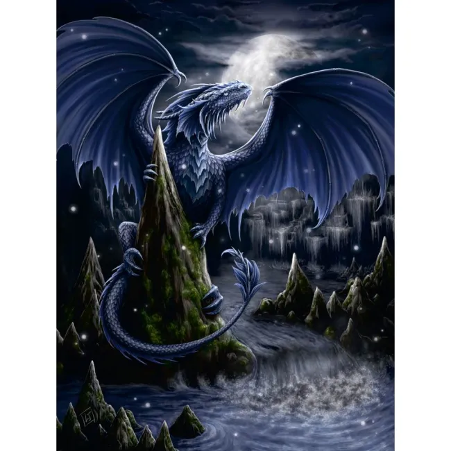 Ravensburger - Puzzle dragonul negru 1500 piese design nou - ARTRVSPA00731