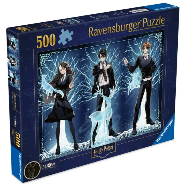 Ravensburger - Puzzle care straluceste in intuneric Harry Potter 500 piese - ARTRVSPA01509