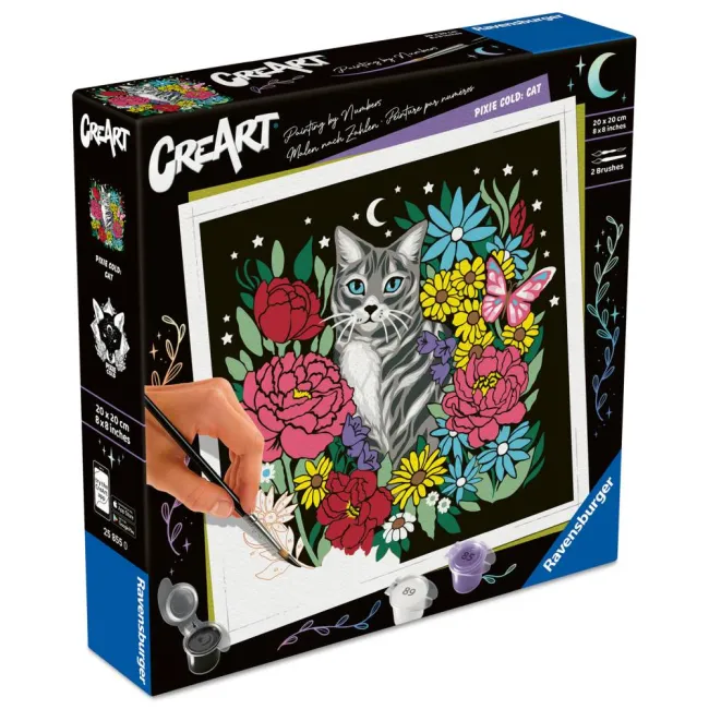 Ravensburger - CreArt pictura pe numere pentru adulti editie Pixie Cold pisica - ARTRVSPBN25855