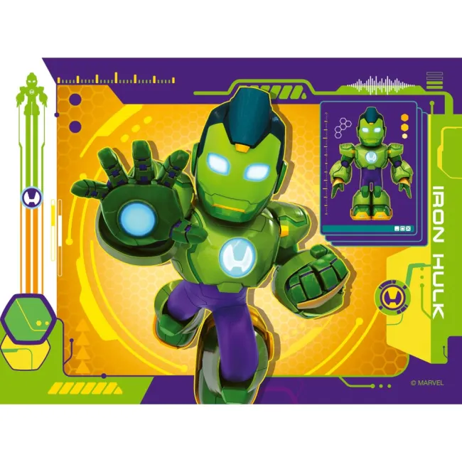 Ravensburger - Puzzle Iron Man si prietenii 4 buc in cutie 12 16 20 24 piese - ARTRVSPC04190