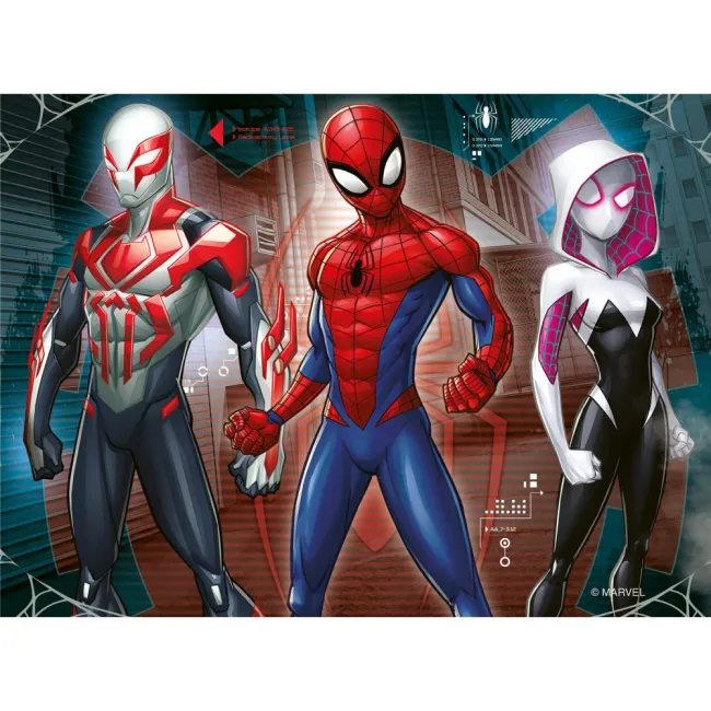 Ravensburger - Puzzle Marvel Spiderman 4 buc in cutie 12 16 20 24 piese - ARTRVSPC04201