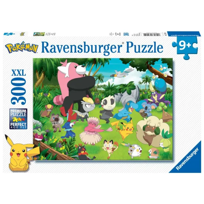 Ravensburger - Puzzle Pokemoni salbatici 300 piese XXL - ARTRVSPC13245