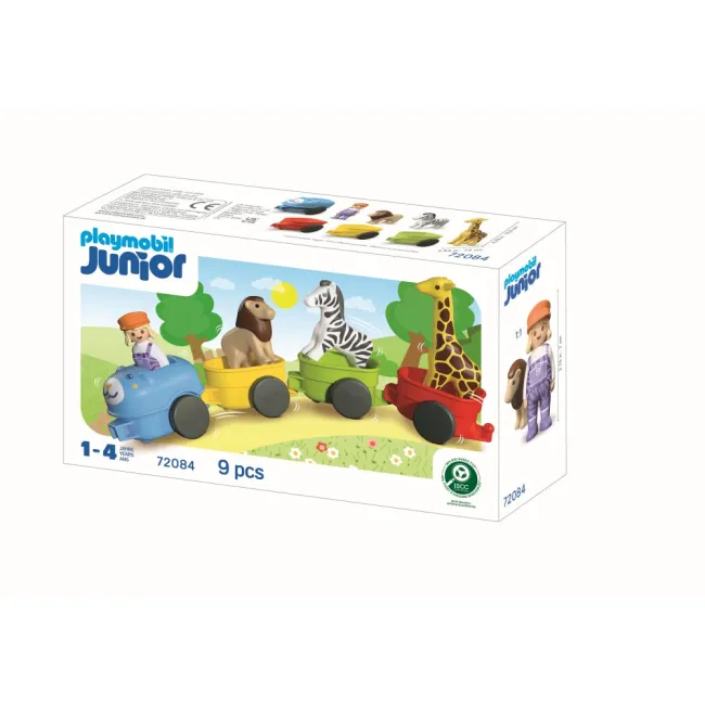 Playmobil - Junior Trenulet cu animale - ARTPM72084