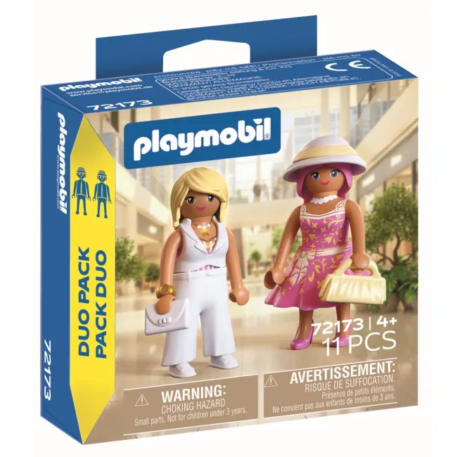 Playmobil - Set 2 figurine prietene la shopping - ARTPM72173