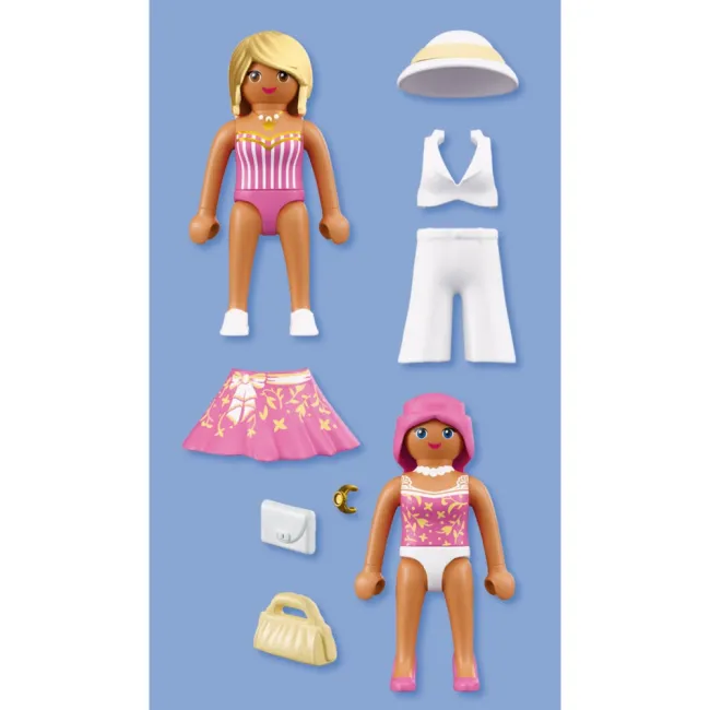 Playmobil - Set 2 figurine prietene la shopping - ARTPM72173