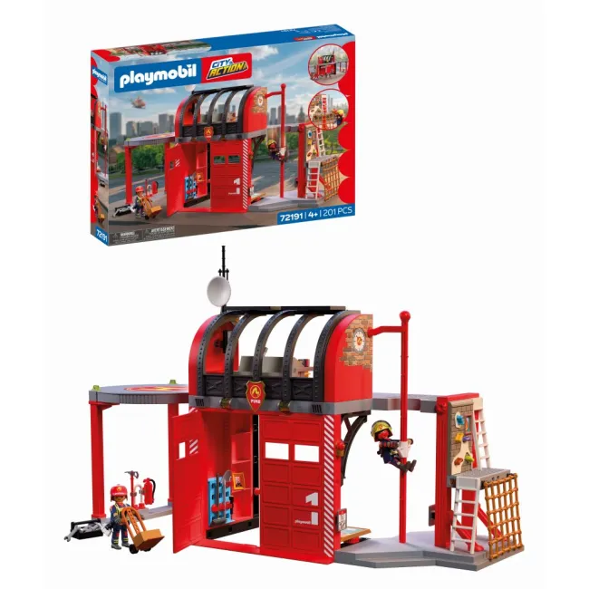 Playmobil - Jucarie de rol Statie mare de pompieri - ARTPM72191