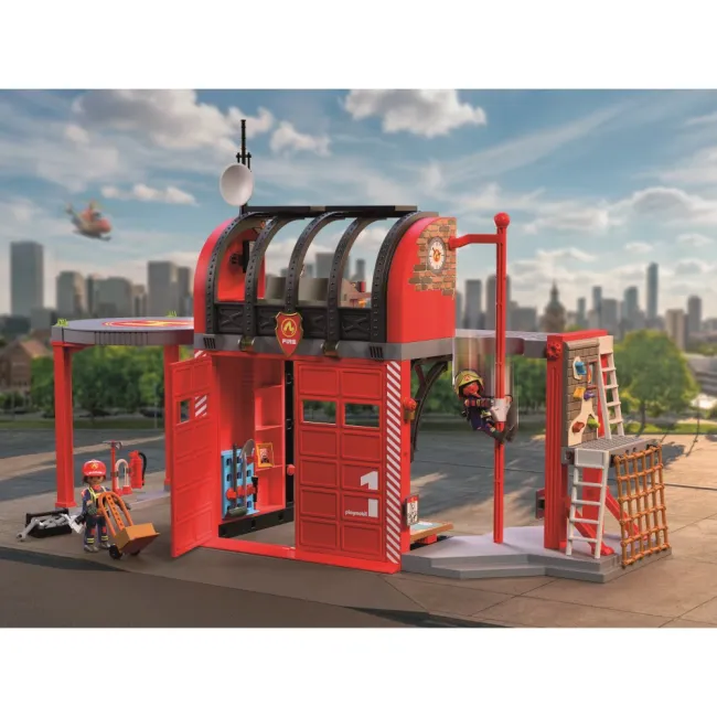 Playmobil - Jucarie de rol Statie mare de pompieri - ARTPM72191