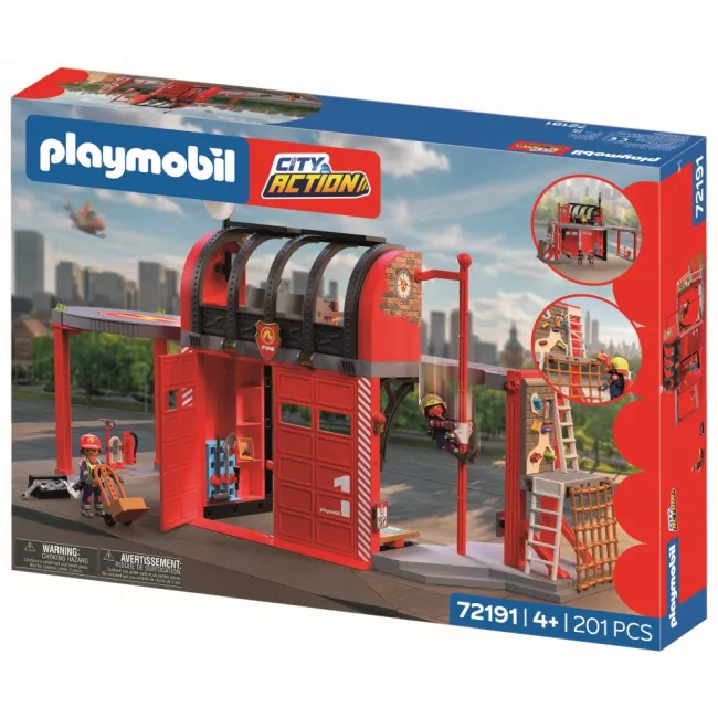 Playmobil - Jucarie de rol Statie mare de pompieri - ARTPM72191