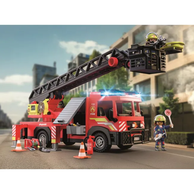 Playmobil - Jucarie de rol Camion de pompieri cu scara - ARTPM72192
