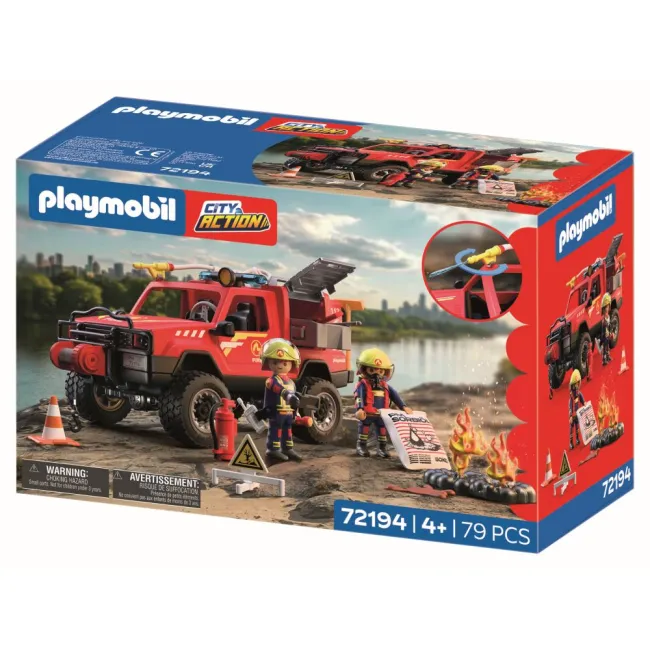 Playmobil - Jucarie de rol Masina Pickup de pompieri - ARTPM72194