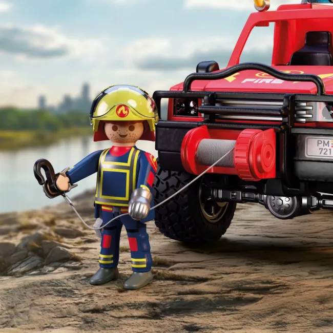 Playmobil - Jucarie de rol Masina Pickup de pompieri - ARTPM72194
