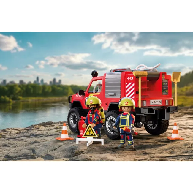 Playmobil - Jucarie de rol Masina Pickup de pompieri - ARTPM72194