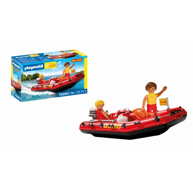 Playmobil - Jucarie de rol Barca de salvare - ARTPM72280