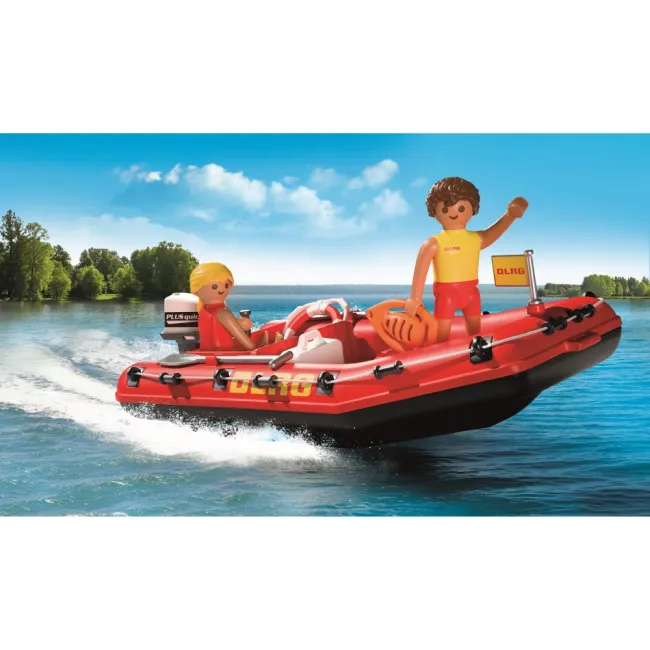 Playmobil - Jucarie de rol Barca de salvare - ARTPM72280