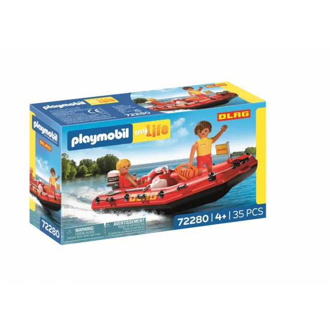 Playmobil - Jucarie de rol Barca de salvare - ARTPM72280