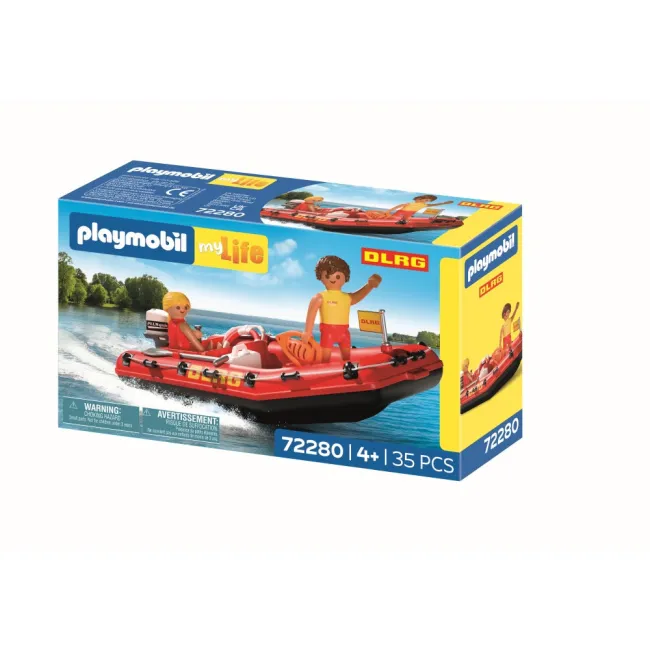 Playmobil - Jucarie de rol Barca de salvare - ARTPM72280