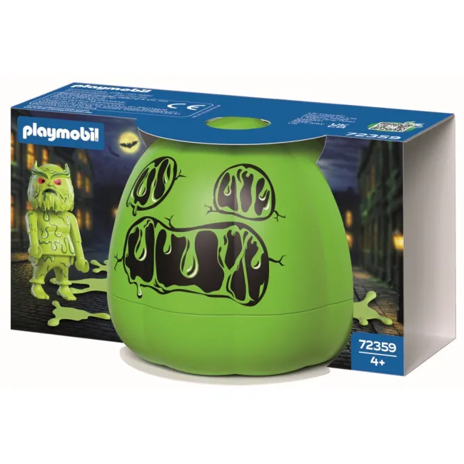 Playmobil - Dovleac de Halloween si Figurina monstrul de slime - ARTPM72359