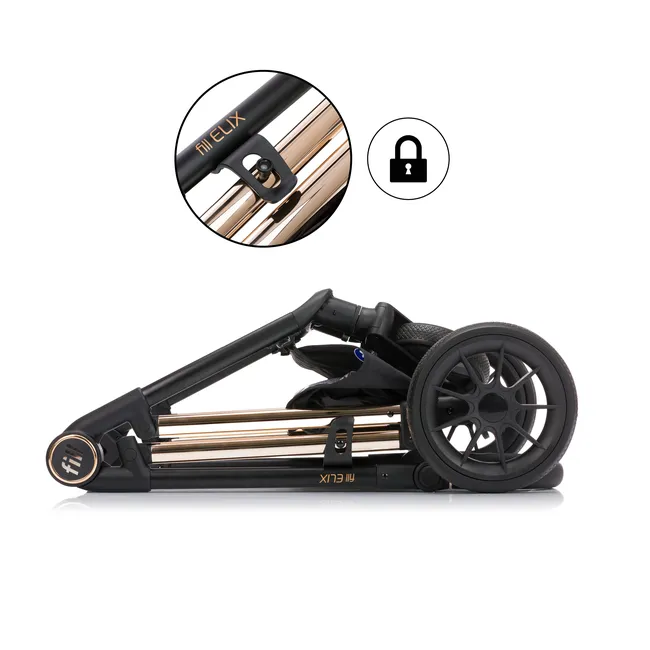 Carucior Fill Elix transformabil 2 in 1 black Fillikid