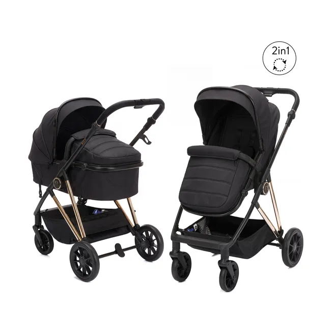 Carucior Fill Elix transformabil 2 in 1 black Fillikid