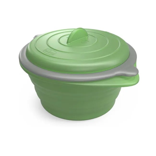 Castronel Chicco din silicon pentru gatit la aburi, verde, 6luni+ CHC12437-7