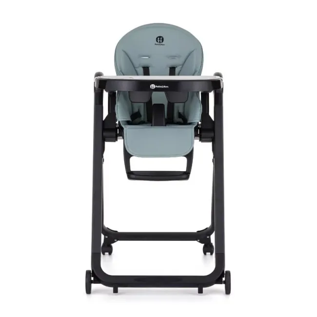 Scaun de masa, Petite&Mars, Tasty, Multifunctional 3 in 1, Pana la 15 kg, Reglabil pe inaltime in 7 pozitii, Spatar reglabil pana la 175 grade, Suport picioare si tavita reglabile, Cu roti, Pliabil, Aluminiu, 6-36 luni, Albastru BYN361878
