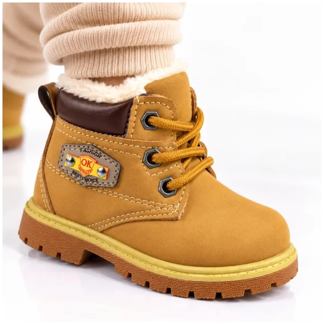 Ghetute imblanite, superbaby model ok fashion, maro, baieti, piele ecologica