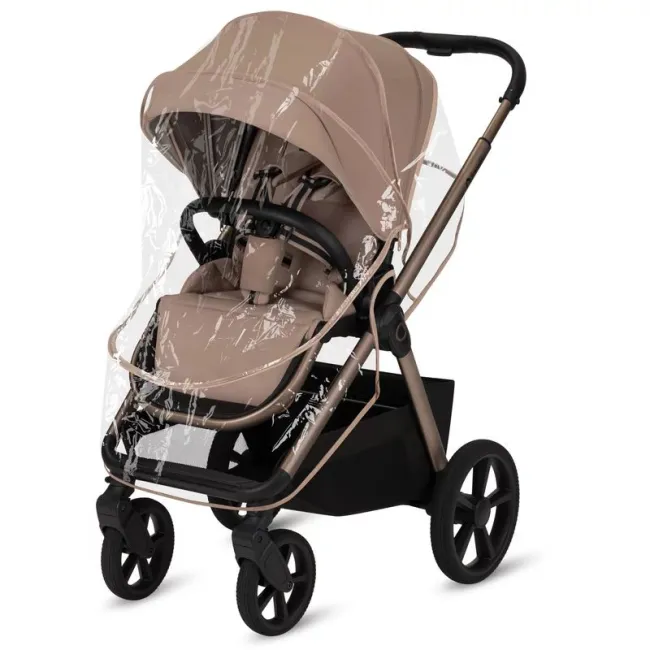 Carucior 2 in 1, Lionelo, Carmine, Parte sport si Landou anti-reflux, Salteluta ventilata, Reglare spatar, Suport de picioare, Maner reglabil, Sustine 22 kg, Cu accesorii, 0 luni+, Bej BYNLO-CARMINE_2IN1_BEIGE_SAND