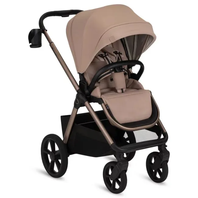 Carucior 2 in 1, Lionelo, Carmine, Parte sport si Landou anti-reflux, Salteluta ventilata, Reglare spatar, Suport de picioare, Maner reglabil, Sustine 22 kg, Cu accesorii, 0 luni+, Bej BYNLO-CARMINE_2IN1_BEIGE_SAND