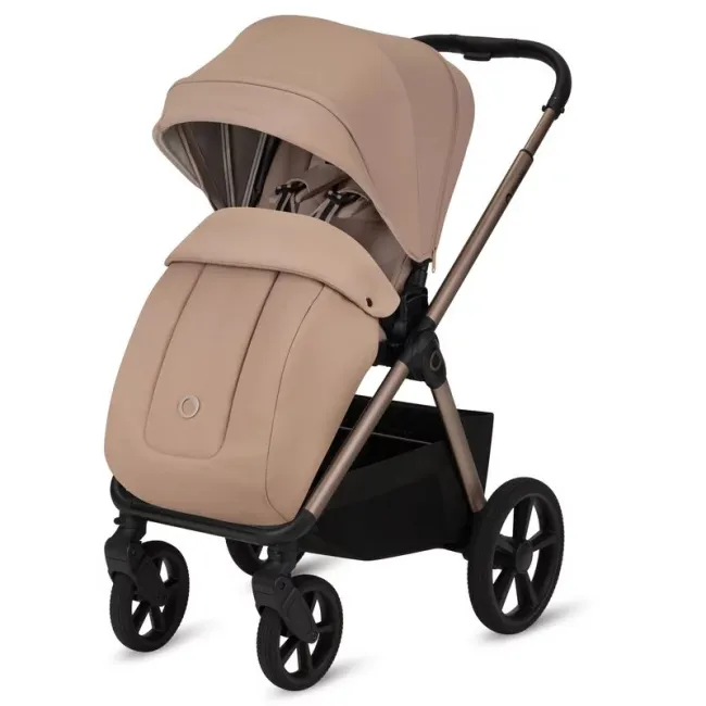 Carucior 2 in 1, Lionelo, Carmine, Parte sport si Landou anti-reflux, Salteluta ventilata, Reglare spatar, Suport de picioare, Maner reglabil, Sustine 22 kg, Cu accesorii, 0 luni+, Bej BYNLO-CARMINE_2IN1_BEIGE_SAND