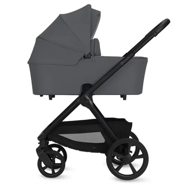 Carucior 2 in 1, Lionelo, Carmine, Parte sport si Landou anti-reflux, Salteluta ventilata, Reglare spatar, Suport de picioare, Maner reglabil, Sustine 22 kg, Cu accesorii, 0 luni+, Gri BYNLO-CARMINE_2IN1_GREY_STONE