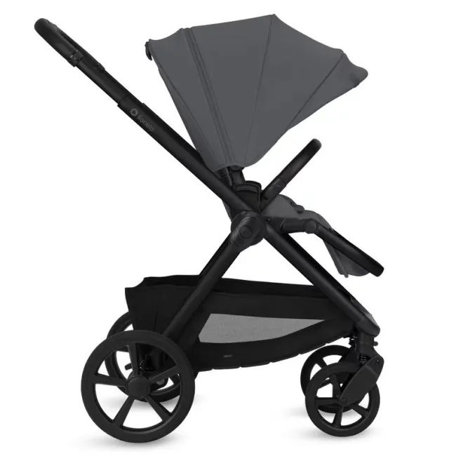 Carucior 2 in 1, Lionelo, Carmine, Parte sport si Landou anti-reflux, Salteluta ventilata, Reglare spatar, Suport de picioare, Maner reglabil, Sustine 22 kg, Cu accesorii, 0 luni+, Gri BYNLO-CARMINE_2IN1_GREY_STONE