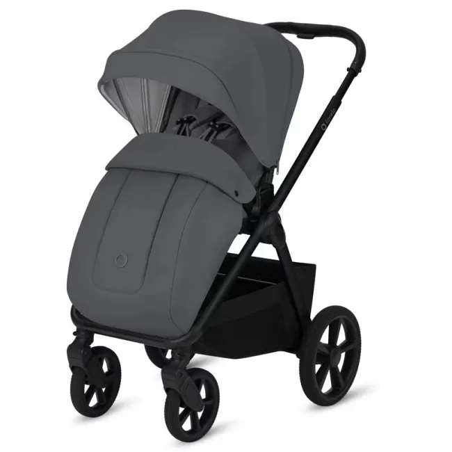 Carucior 2 in 1, Lionelo, Carmine, Parte sport si Landou anti-reflux, Salteluta ventilata, Reglare spatar, Suport de picioare, Maner reglabil, Sustine 22 kg, Cu accesorii, 0 luni+, Gri BYNLO-CARMINE_2IN1_GREY_STONE