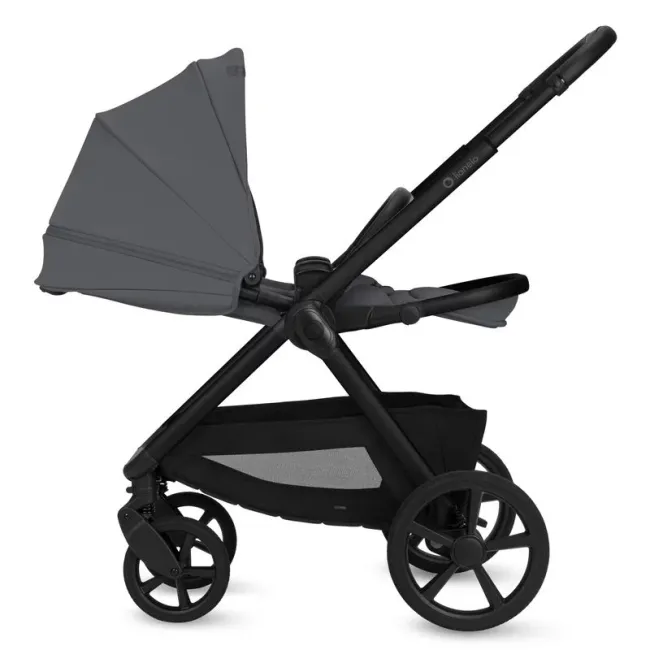 Carucior 2 in 1, Lionelo, Carmine, Parte sport si Landou anti-reflux, Salteluta ventilata, Reglare spatar, Suport de picioare, Maner reglabil, Sustine 22 kg, Cu accesorii, 0 luni+, Gri BYNLO-CARMINE_2IN1_GREY_STONE