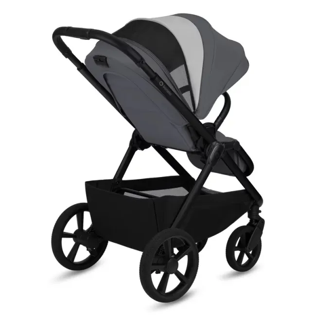 Carucior 2 in 1, Lionelo, Carmine, Parte sport si Landou anti-reflux, Salteluta ventilata, Reglare spatar, Suport de picioare, Maner reglabil, Sustine 22 kg, Cu accesorii, 0 luni+, Gri BYNLO-CARMINE_2IN1_GREY_STONE