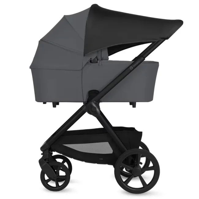 Carucior 2 in 1, Lionelo, Carmine, Parte sport si Landou anti-reflux, Salteluta ventilata, Reglare spatar, Suport de picioare, Maner reglabil, Sustine 22 kg, Cu accesorii, 0 luni+, Gri BYNLO-CARMINE_2IN1_GREY_STONE