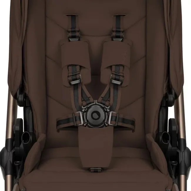 Carucior 2 in 1, Lionelo, Carmine, Parte sport si Landou anti-reflux, Salteluta ventilata, Reglare spatar, Suport de picioare, Maner reglabil, Sustine 22 kg, Cu accesorii, 0 luni+, Maro BYNLO-CARMINE_2IN1_BROWN_CHOCOLATE