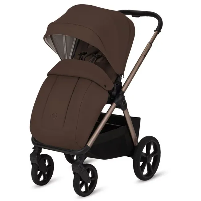 Carucior 2 in 1, Lionelo, Carmine, Parte sport si Landou anti-reflux, Salteluta ventilata, Reglare spatar, Suport de picioare, Maner reglabil, Sustine 22 kg, Cu accesorii, 0 luni+, Maro BYNLO-CARMINE_2IN1_BROWN_CHOCOLATE