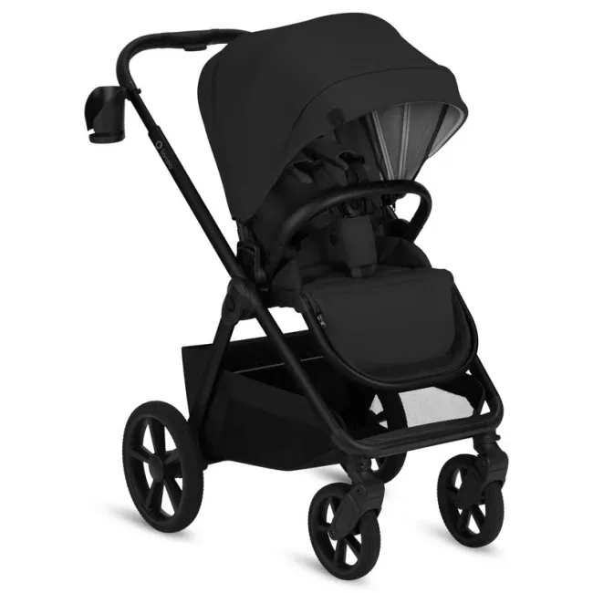 Carucior 2 in 1, Lionelo, Carmine, Parte sport si Landou anti-reflux, Salteluta ventilata, Reglare spatar, Suport de picioare, Maner reglabil, Sustine 22 kg, Cu accesorii, 0 luni+, Negru BYNLO-CARMINE_2IN1_BLACK_ONYX