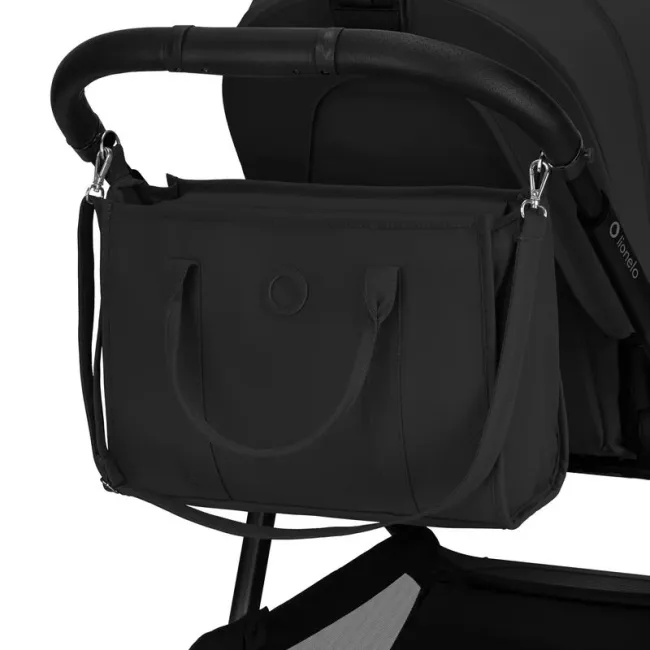 Carucior 2 in 1, Lionelo, Carmine, Parte sport si Landou anti-reflux, Salteluta ventilata, Reglare spatar, Suport de picioare, Maner reglabil, Sustine 22 kg, Cu accesorii, 0 luni+, Negru BYNLO-CARMINE_2IN1_BLACK_ONYX