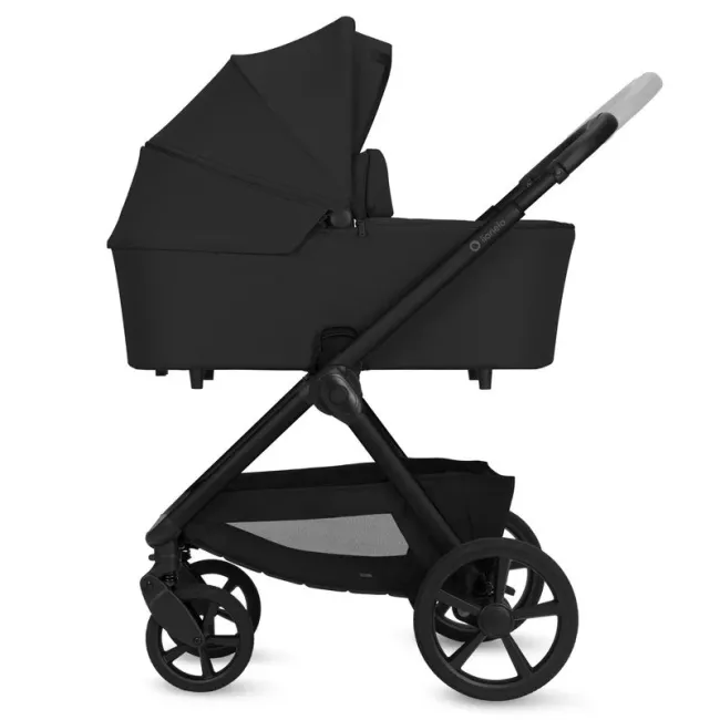 Carucior 2 in 1, Lionelo, Carmine, Parte sport si Landou anti-reflux, Salteluta ventilata, Reglare spatar, Suport de picioare, Maner reglabil, Sustine 22 kg, Cu accesorii, 0 luni+, Negru BYNLO-CARMINE_2IN1_BLACK_ONYX