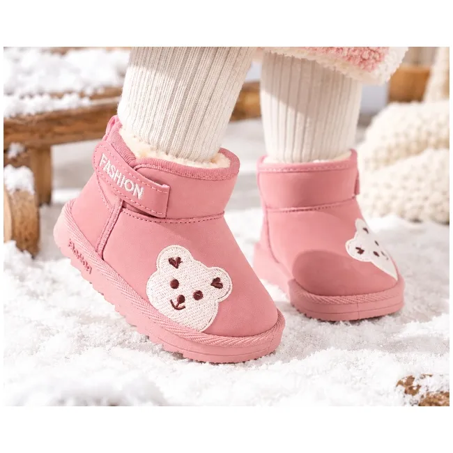 Cizme roz teddy, superbaby, fete, piele ecologica ad26