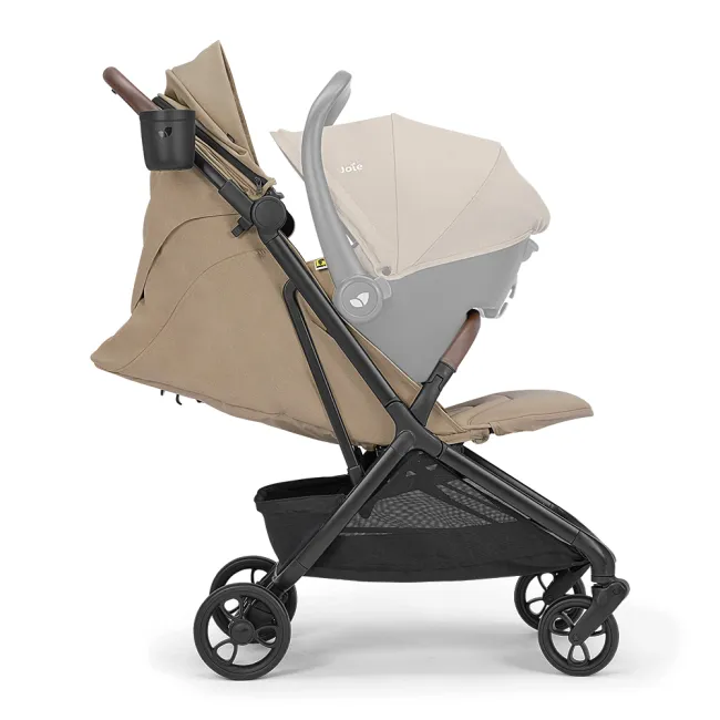 Joie - carucior ultracompact porto cashew, compatibil bagaj de cabina, pliere automata, de la nastere pana la 22 kg bbbs2501bacsw000